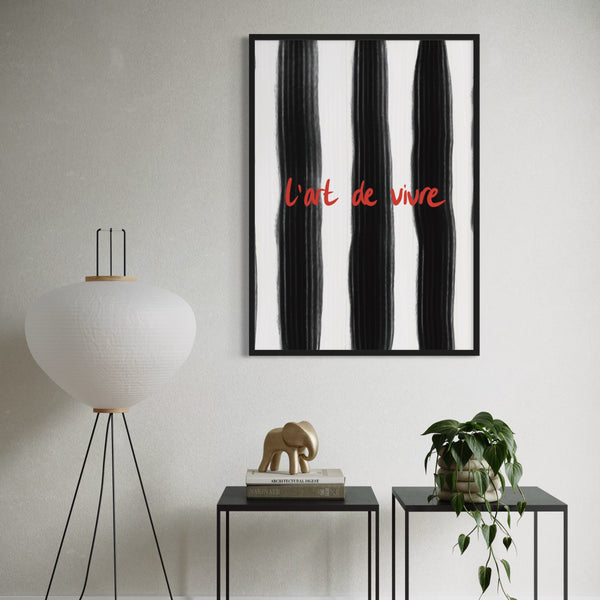 Set of 1 - Abstract Art 'L'Art De Vivre'