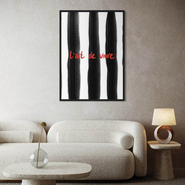 Set of 1 - Abstract Art 'L'Art De Vivre'