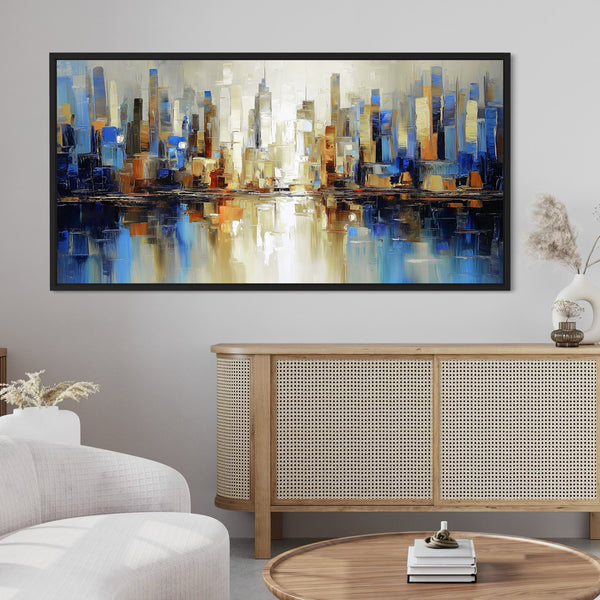 Framed Canvas - Manhattan Mist