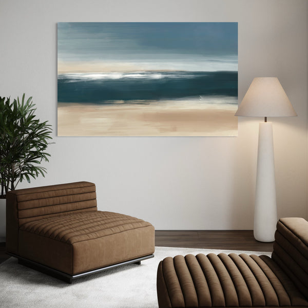 Abstract Canvas - Coastal Whisper