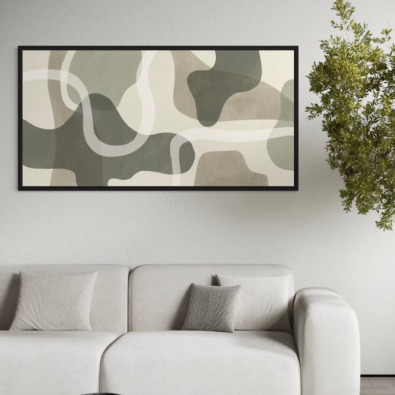 Framed Canvas - Olive Terrain
