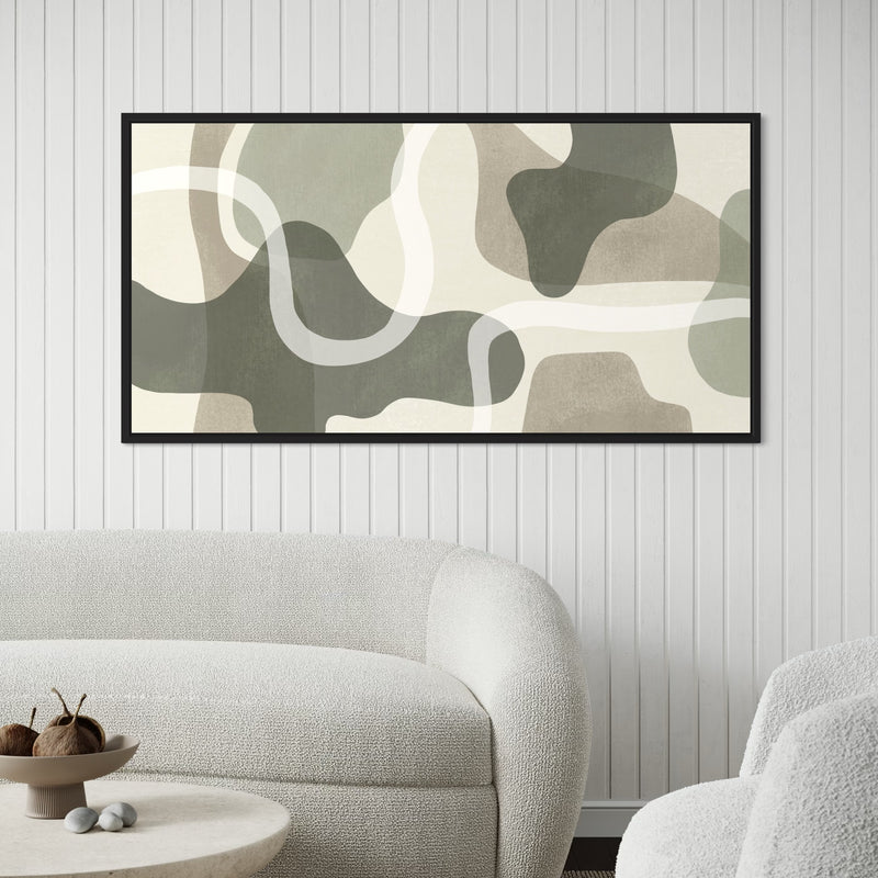 Framed Canvas - Olive Terrain