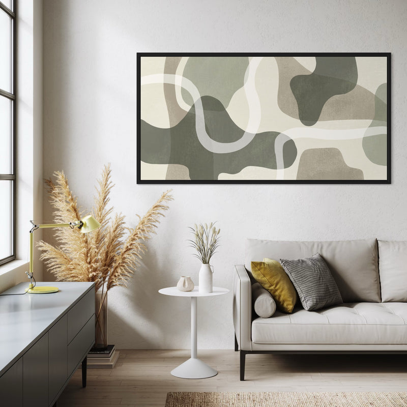 Framed Canvas - Olive Terrain