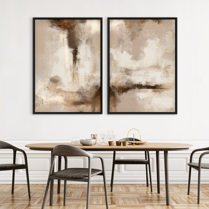 Framed Canvas Set of 2 - Calm Serenity