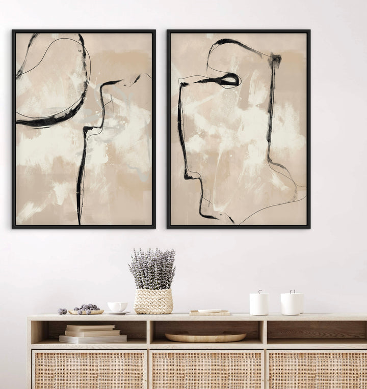 Framed Canvas Set of 2 - Paris