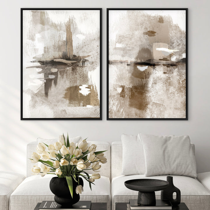 Framed Canvas Set of 2 - Portofino