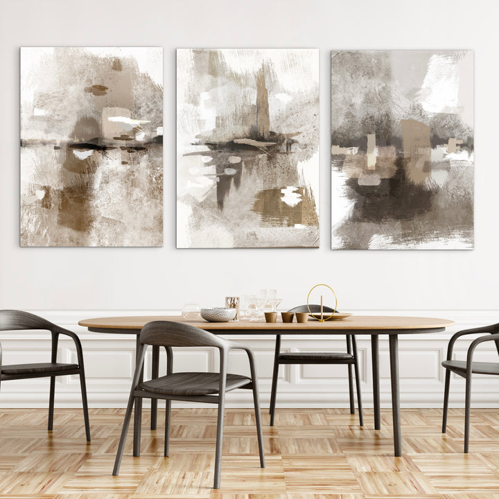 Abstract Canvas Set of 3 - Portofino