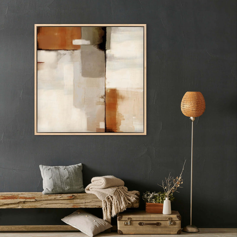 Sahara | Framed Abstract Canvas Art | HD London Art