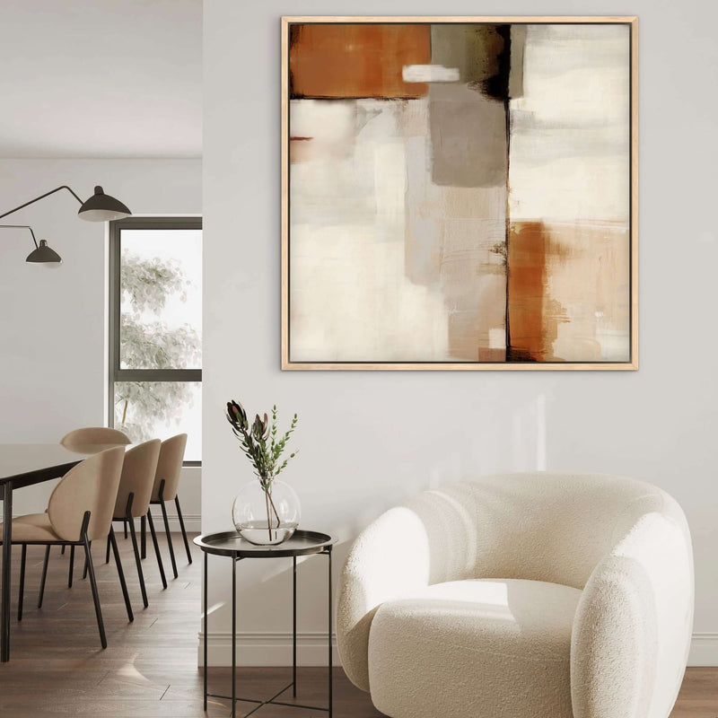 Sahara | Framed Abstract Canvas Art | HD London Art