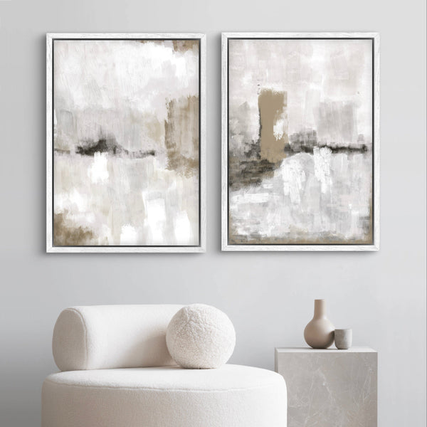 Framed Canvas Set of 2 - Nude Clouds