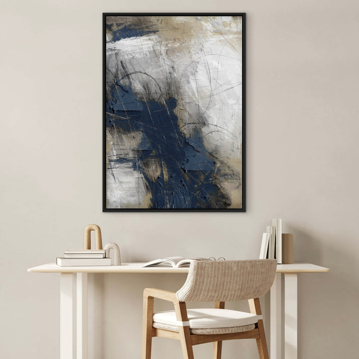 Framed Canvas - Blue Abyss