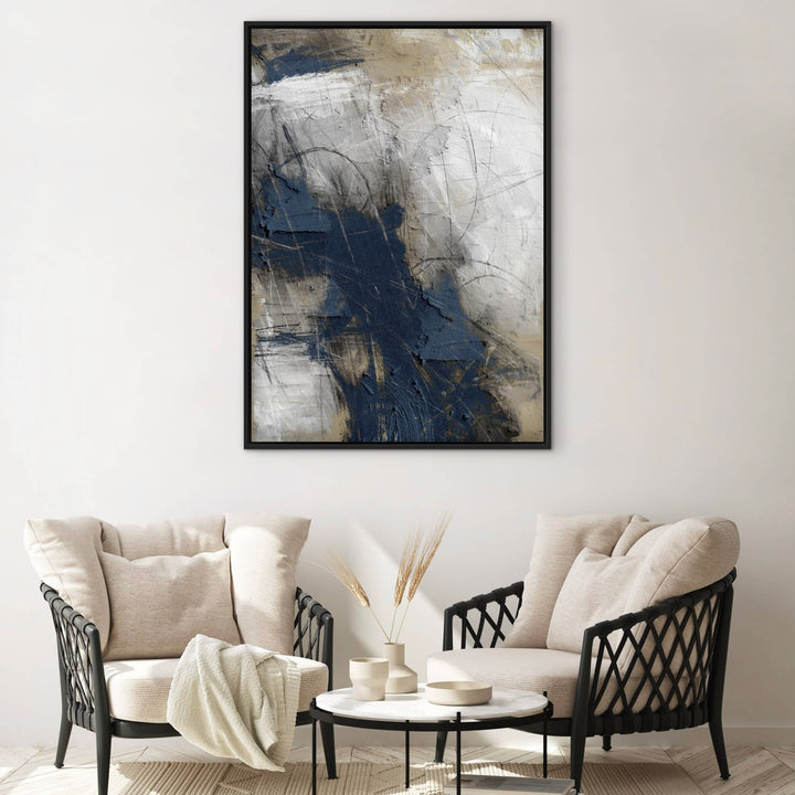 Framed Canvas - Blue Abyss