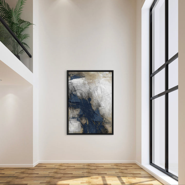 Framed Canvas - Blue Abyss