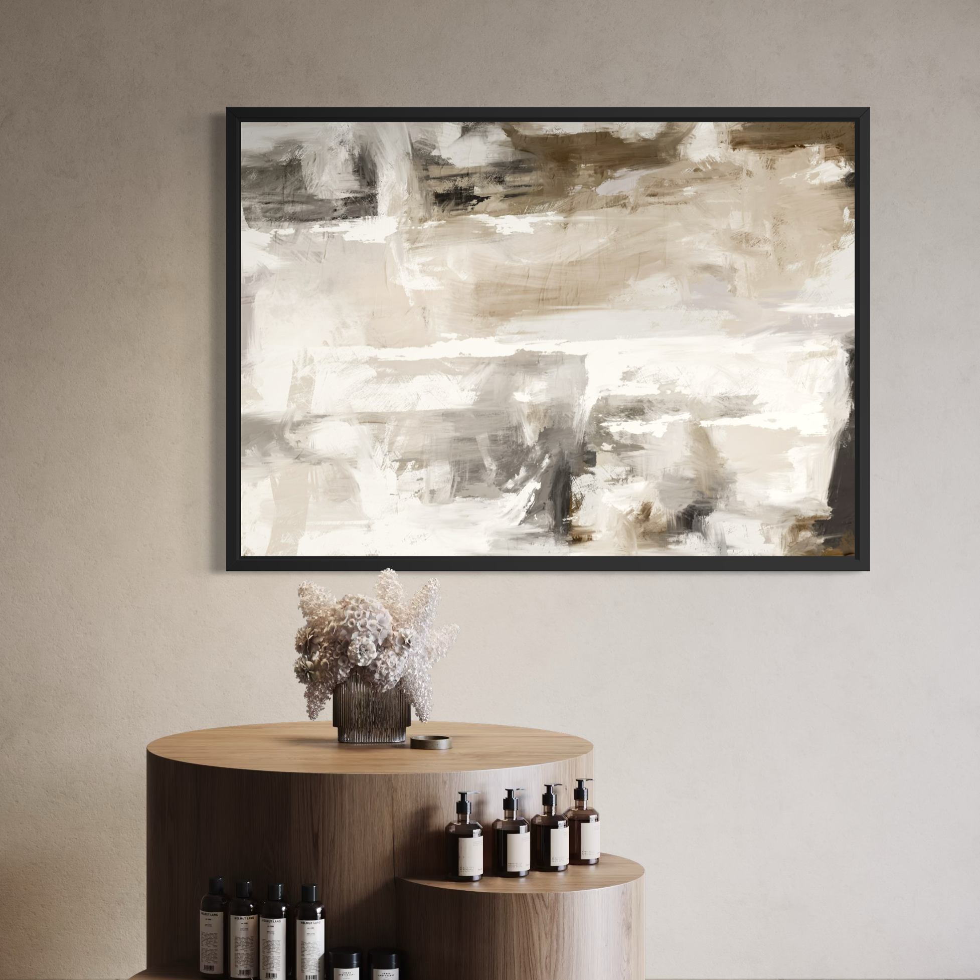 Framed Canvas - Santorini