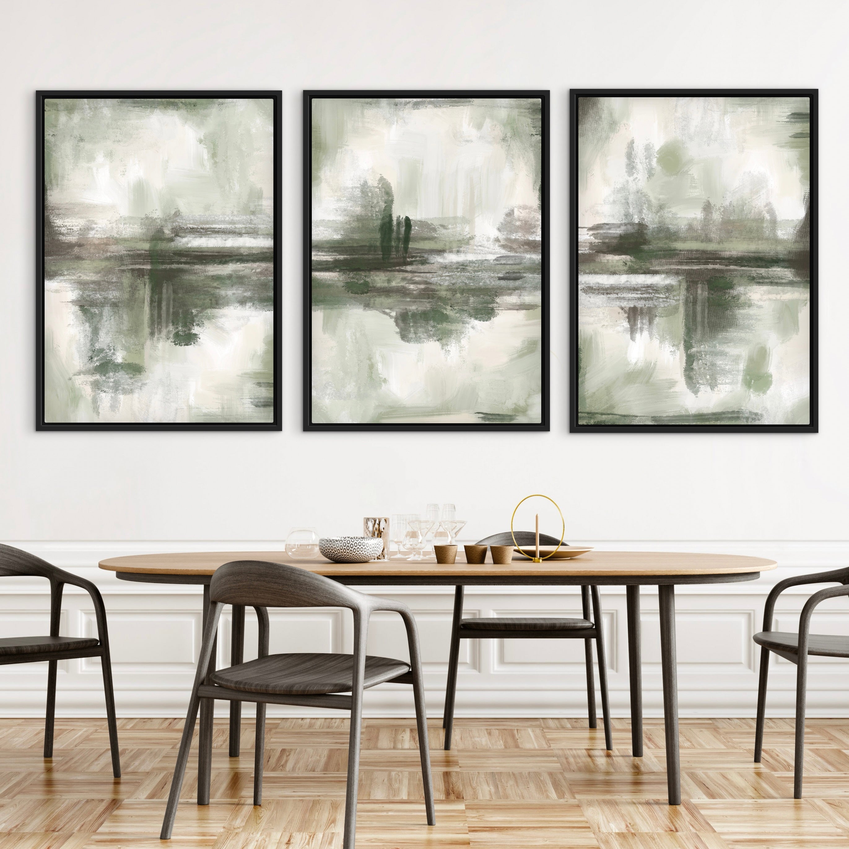 Set of 3 Framed Canvas - Venice