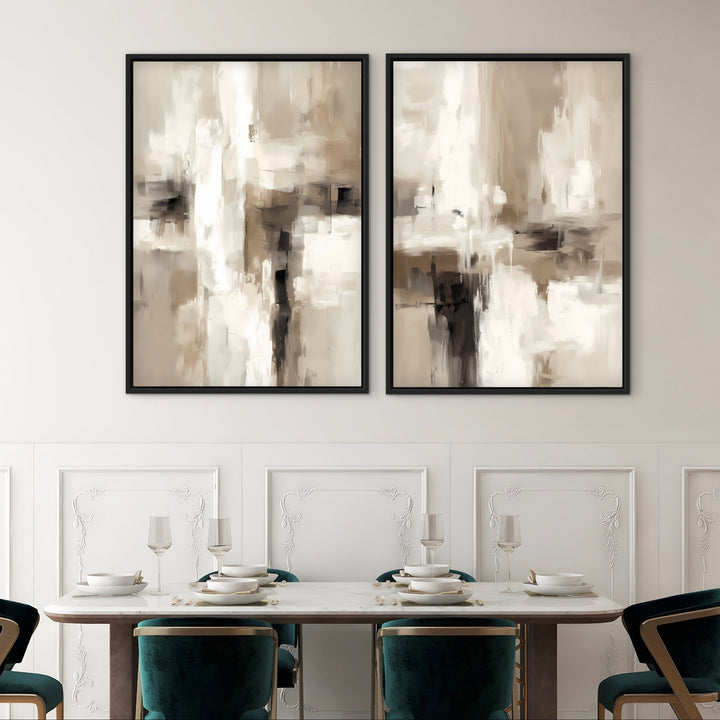 Framed Canvas Set of 2 - Soft Fragments