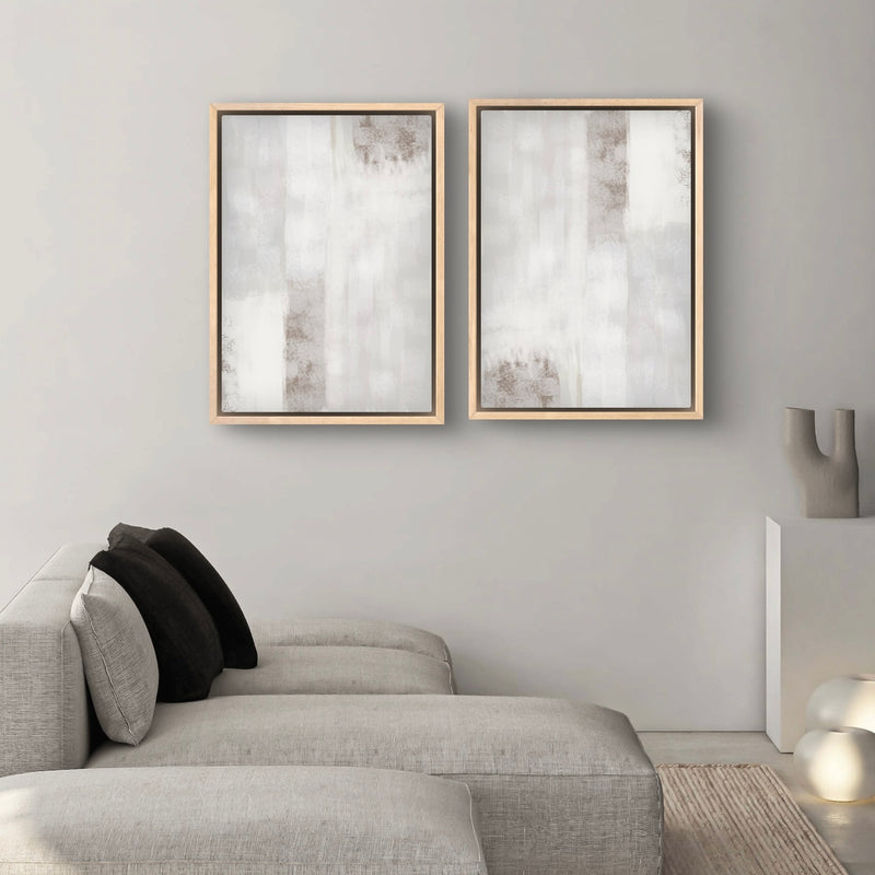 Framed Canvas Set of 2 - Grey Dreams