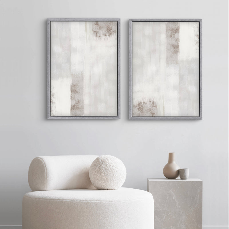 Framed Canvas Set of 2 - Grey Dreams