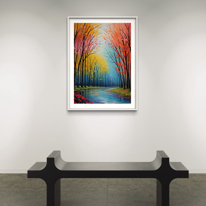 Set of 1 - Abstract Art 'Autumn Forest'