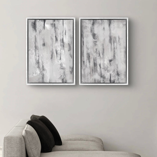 Framed Canvas Set of 2 - Concrete