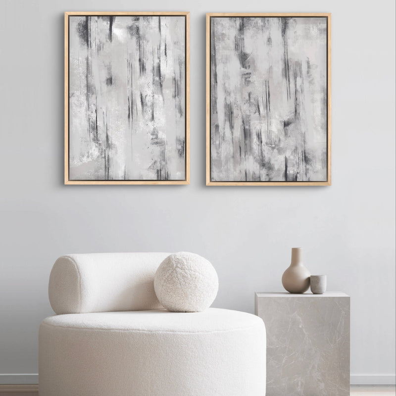 Framed Canvas Set of 2 - Concrete