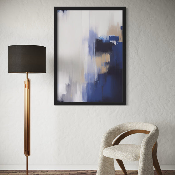 Set of 1 - Abstract Art 'Blue Mist'