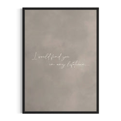 Framed Canvas - In Any Lifetime
