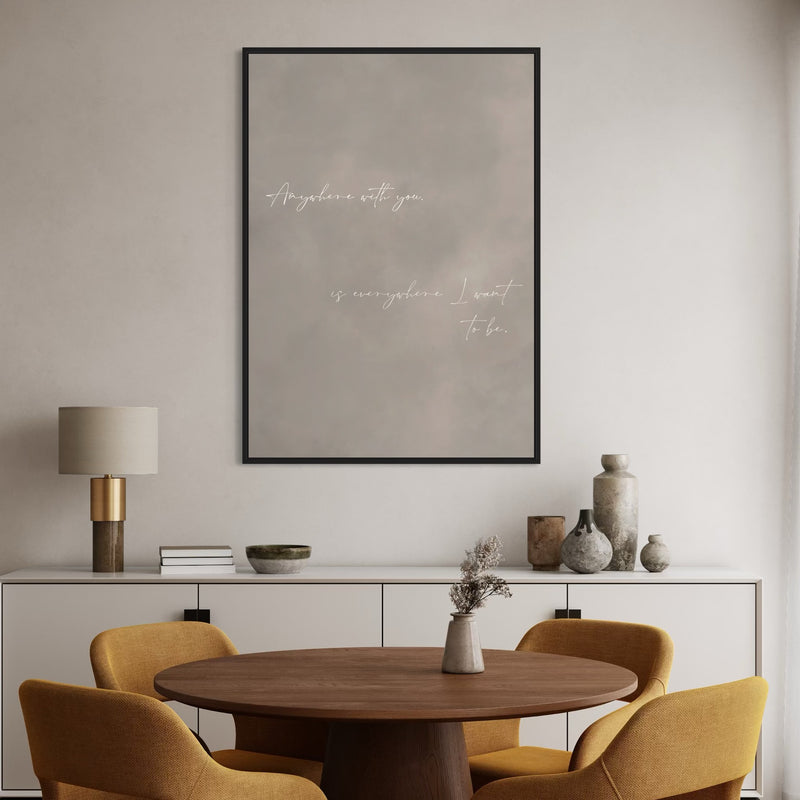 Framed Canvas - Where I Want To Be