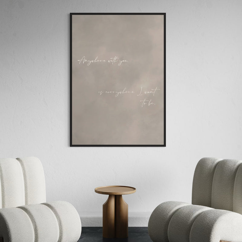 Framed Canvas - Where I Want To Be