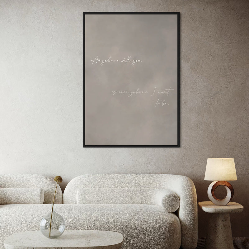 Framed Canvas - Where I Want To Be