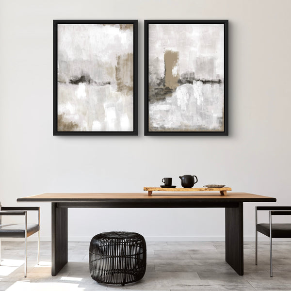 Framed Canvas Set of 2 - Nude Clouds