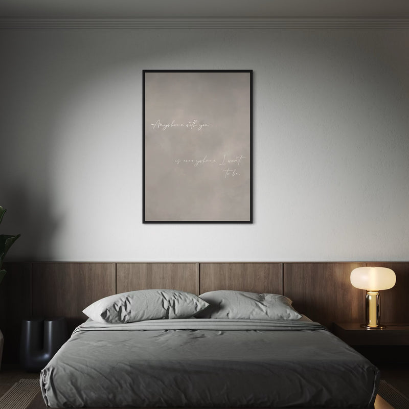 Framed Canvas - Where I Want To Be