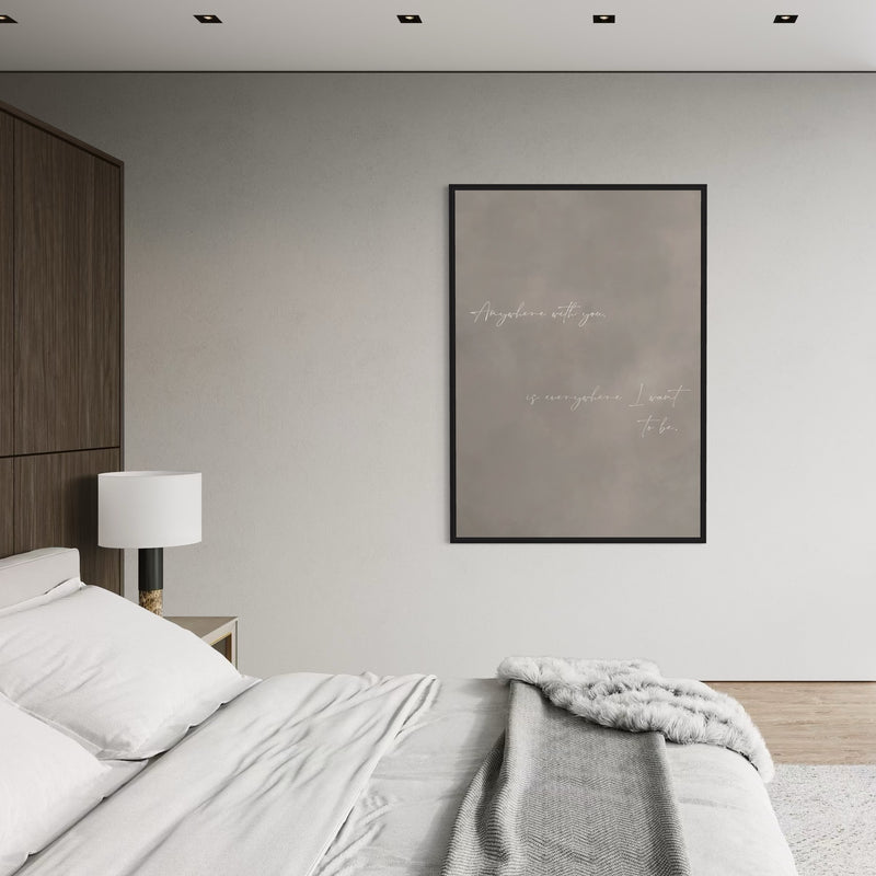 Framed Canvas - Where I Want To Be
