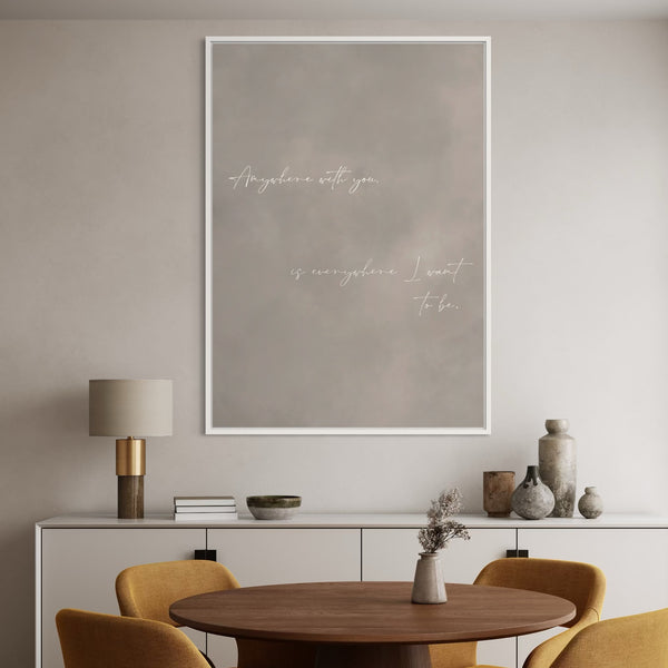 Framed Canvas - Where I Want To Be