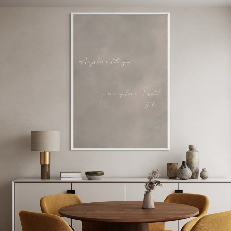 Framed Canvas - Where I Want To Be