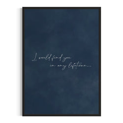 Framed Canvas - In Any Lifetime