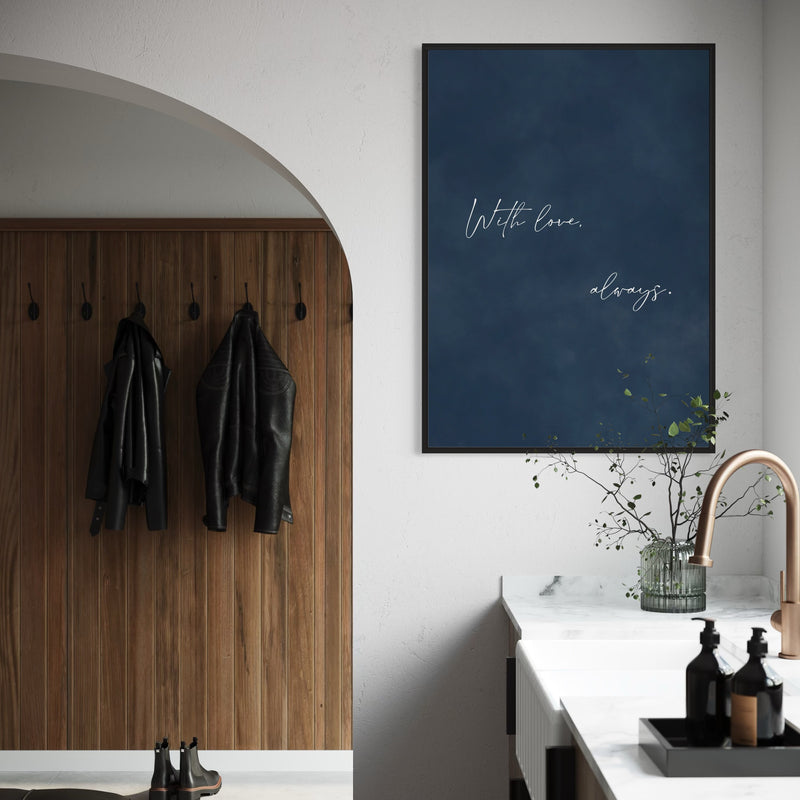 Framed Canvas - With Love, Always