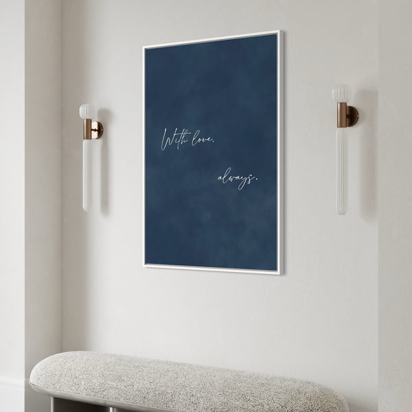 Framed Canvas - With Love, Always