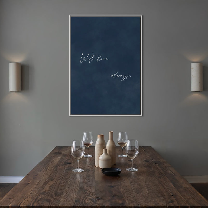 Framed Canvas - With Love, Always