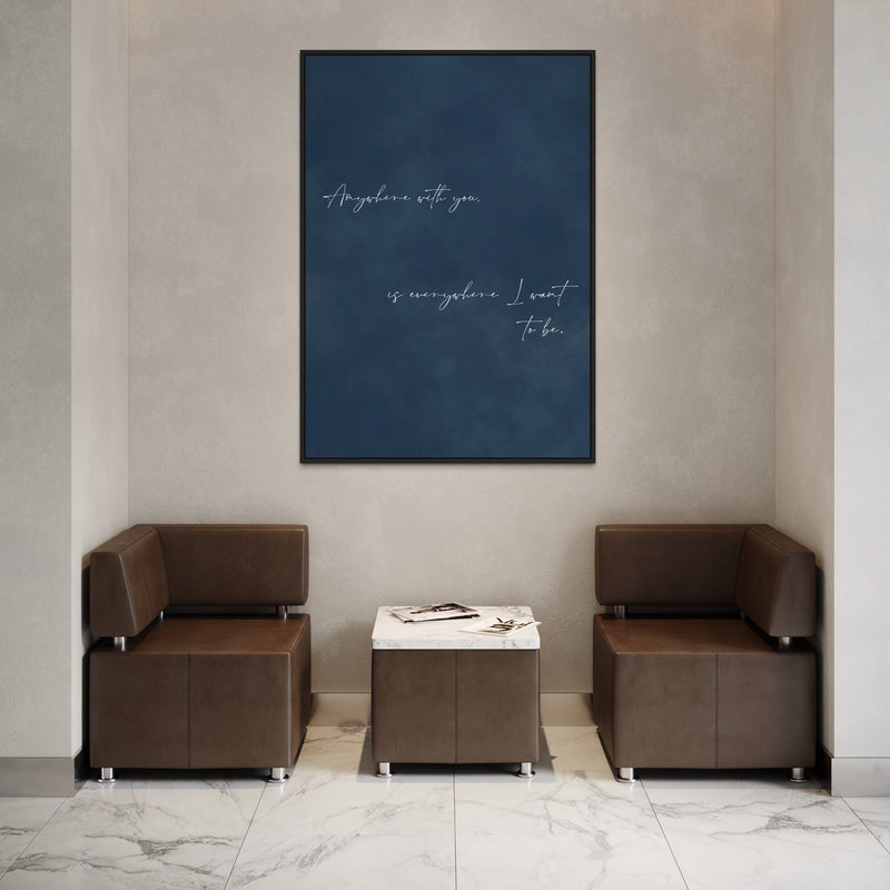 Framed Canvas - Where I Want To Be