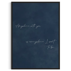 Framed Canvas - Where I Want To Be