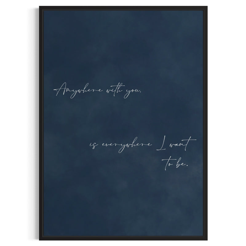 Framed Canvas - Where I Want To Be