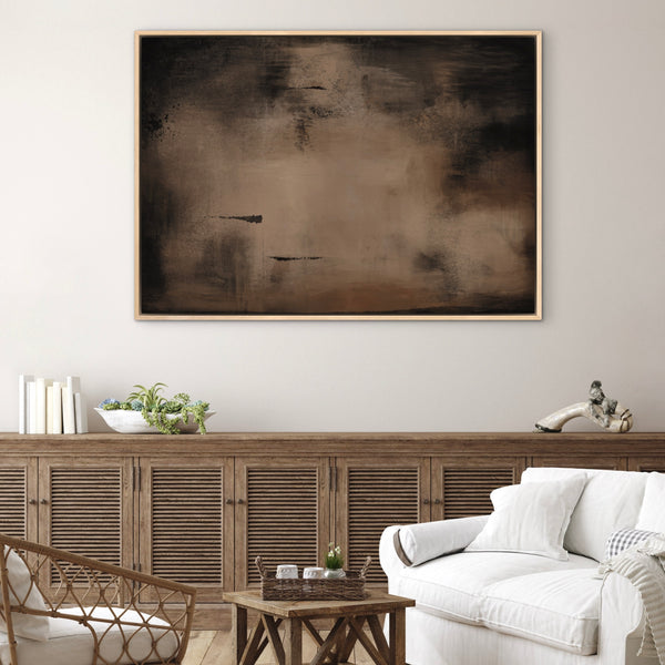 Framed Canvas - Charcoal Nights