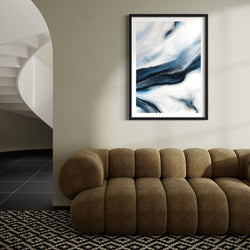 Set of 1 - Abstract Art 'Blue Marble'
