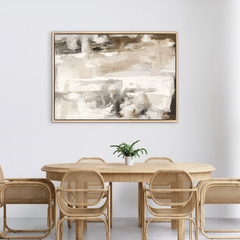 Framed Canvas - Santorini