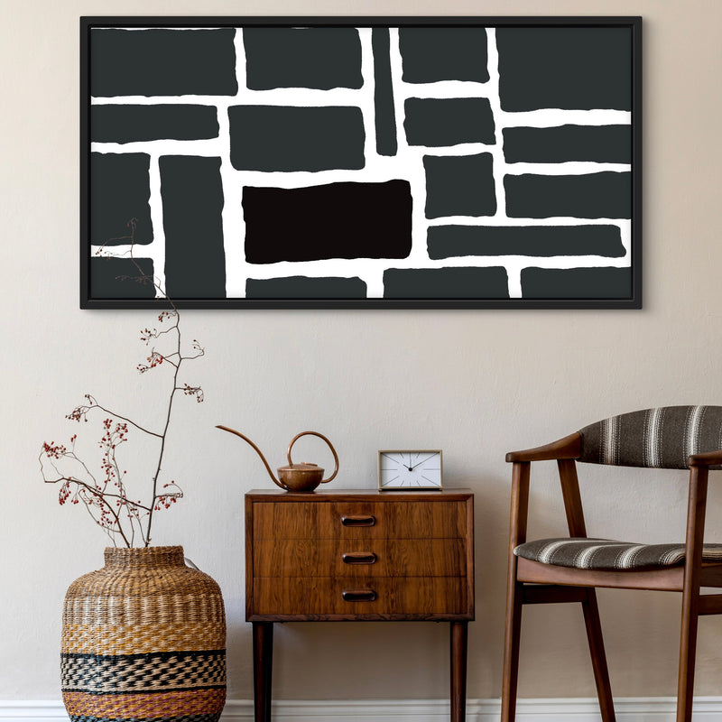 Framed Canvas - Brick By Brick