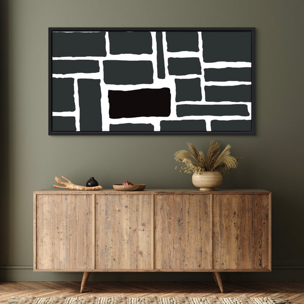 Framed Canvas - Brick By Brick