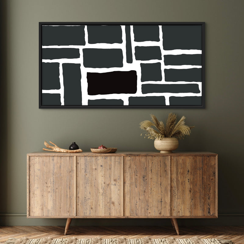 Framed Canvas - Brick By Brick