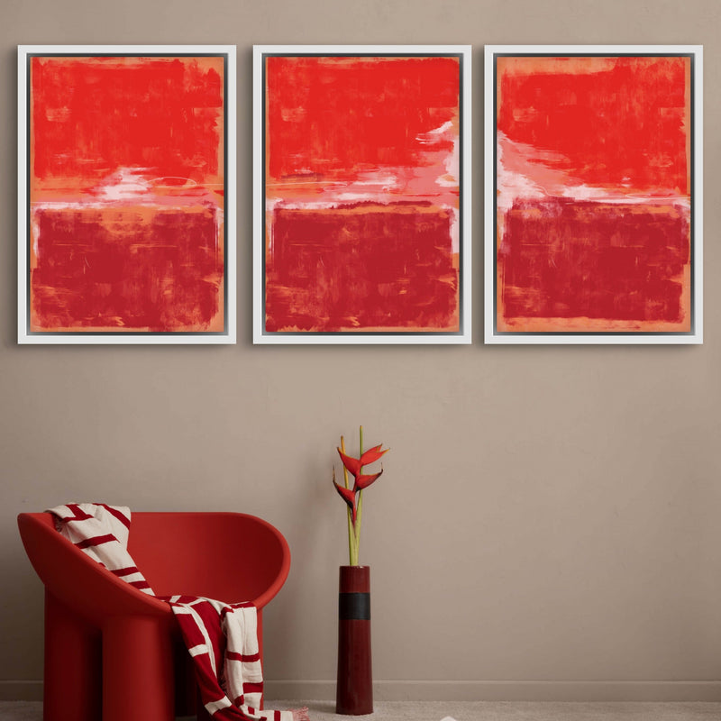 Set of 3 Framed Canvas - Madrid