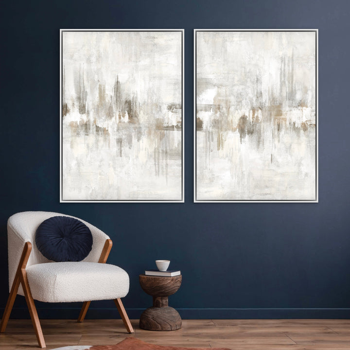 Framed Canvas Set of 2 - Amalfi Mist